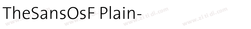TheSansOsF Plain字体转换